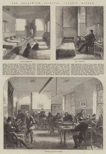 The Broadmoor Criminal Lunatic Asylum (gravering) af English School