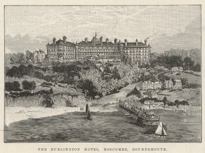 The Burlington Hotel, Boscombe, Bournemouth (gravering) af English School