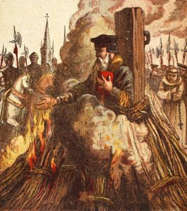 The Burning of Cranmer, udg. 1890 af English School
