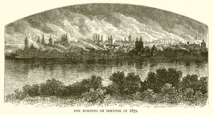 Afbrændingen af Irkutsk i 1879 af English School