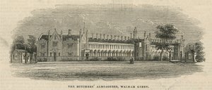 The Butchers Almshouses i Walham Green af English School
