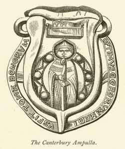 Canterbury Ampulla (gravering) af English School