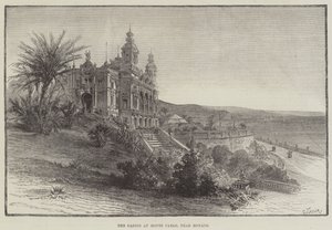 Kasinoet i Monte Carlo, nær Monaco (gravering) af English School