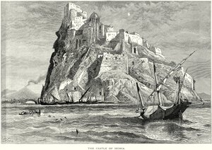 Slottet på Ischia (kobberstik) af English School