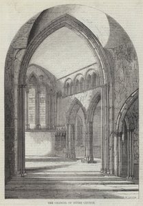 The Chancell of Hythe Church (gravering) af English School