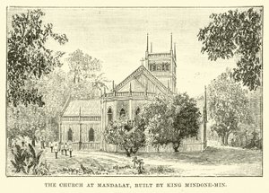 Kirken i Mandalay, bygget af kong Mindon-Min af English School
