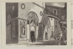Or-sanmichele-kirken, Firenze (gravering) af English School