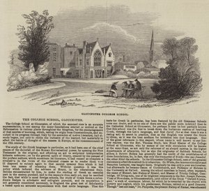 The College School, Gloucester (gravering) af English School