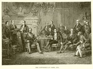 Die Konferenz von Paris, 1856 von English School