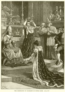 Napoleons kroning i Notre Dame af English School