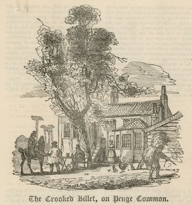 The Crooked Billet på Penge Common, London af English School
