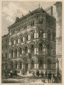 Crown Life Assurance Office, Fleet Street, London af English School