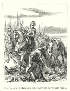 Kronen af Richard III fundet på Bosworth Field af English School