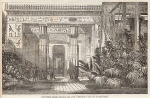 Krystalpaladset: Den egyptiske domstol, indgang til Beni Hassans grav af English School