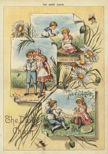 Daisy -kæden (Chromolitho) af English School