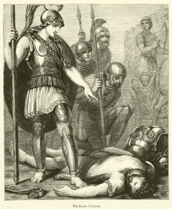 Hectors død (gravering) af English School