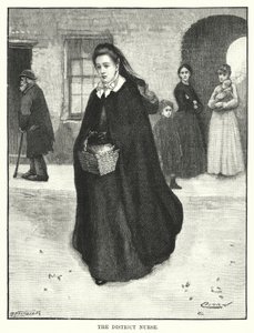 Distriktssygeplejersken (gravering) af English School