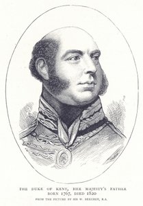 Hertugen af Kent, Hendes Majestæts Fader født 1767, død 1820 af English School
