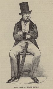 The Earl Of Hardwicke (gravering) af English School