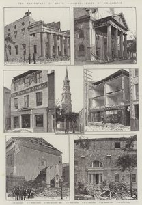 Jordskælvet i South Carolina, Ruins of Charleston (gravering) af English School
