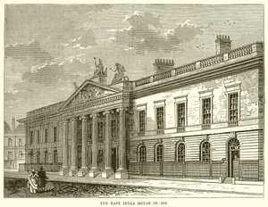 East India House i 1803 af English School