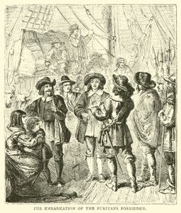 Puritanernes indskibning forbudt af English School