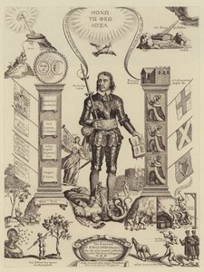 Emblemet på Englands distraktioner (litho) af English School