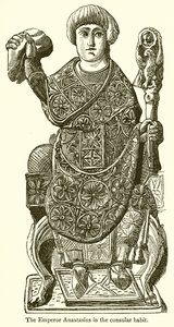 Kejser Anastasius i den konsulære vane af English School