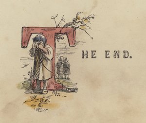 The End (farvet gravering) af English School