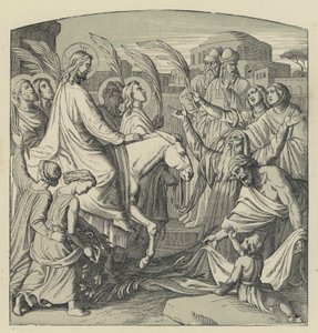 Indtoget i Jerusalem (gravering) af English School