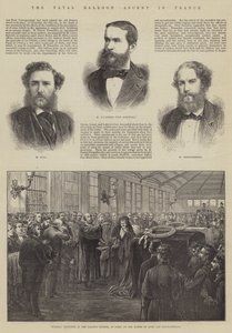 The Fatal Balloon Ascent i Frankrig (gravering) af English School