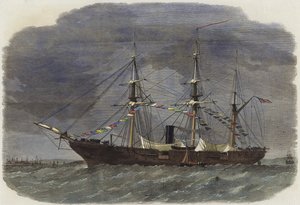 Den føderale krigsslup Tuscarora i Southampton Water