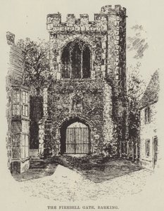 Firebell Gate, Barking (gravering) af English School