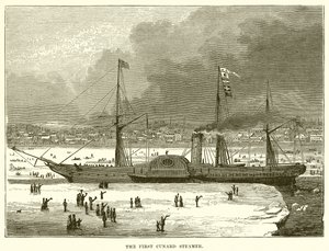 Den første Cunard Steamer af English School