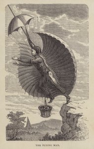 Den flyvende mand (kobberstik) af English School