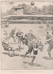 The Football Association Cup - Den endelige uafgjort på Crystal Palace Grounds, 1895 af English School