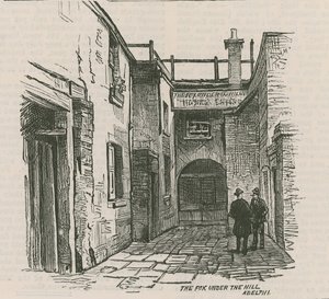 Ræven under bakken, Adelphi, London af English School