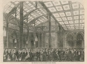 Frihandelsbasaren i Covent Garden Theatre, London af English School