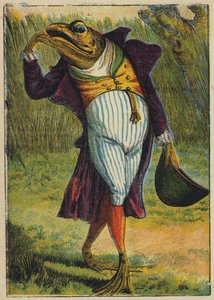 Frøen i fuld kjole (farvelitografi) af English School