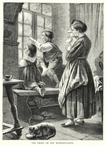 Frosten i vinduesruderne (gravering) af English School