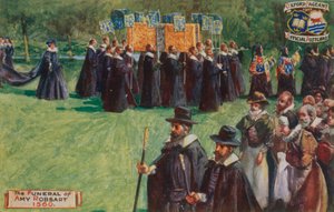 Amy Robsarts begravelse, 1560 af English School