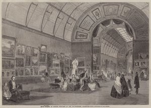 Galleriet for moderne malerier på kunstskatteudstillingen (gravering) af English School