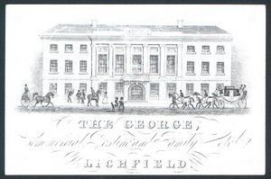 George, handels- og familiehotel, handelskort af English School