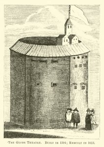 Globe-teatret, opført 1594; Ombygget i 1613 af English School