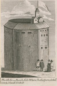 The Globe on Bankside, London, hvor William Shakespeare optrådte af English School
