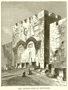 Den Gyldne Port i Jerusalem af English School