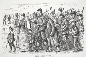 The Golf-Stream, illustration fra Punch af English School
