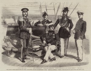 Storhertug Konstantin af Rusland og Suite, på "Generaladmiralens" kvarterdæk af English School