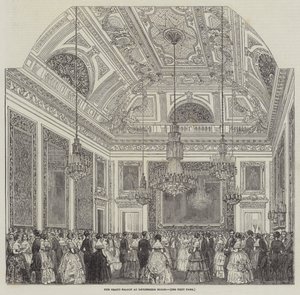 The Grand Saloon i Devonshire House (gravering) af English School