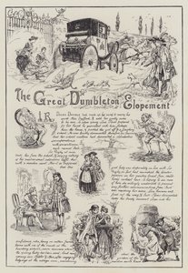 The Great Dumbleton Elopement (gravering) af English School